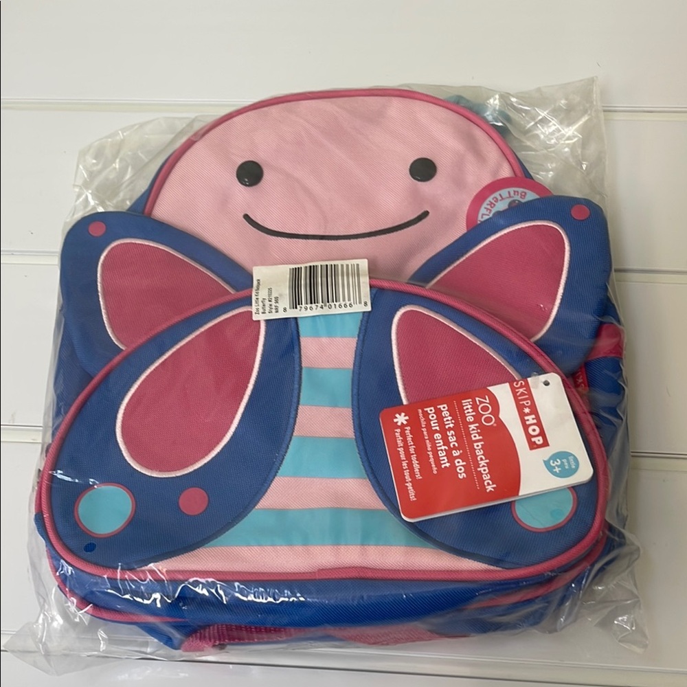 Skip Hop Pink and Blue Butterfly Bag
